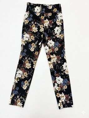 Jules & Leopold Women’s Floral High-Rise Slim Fit Trousers Size SP